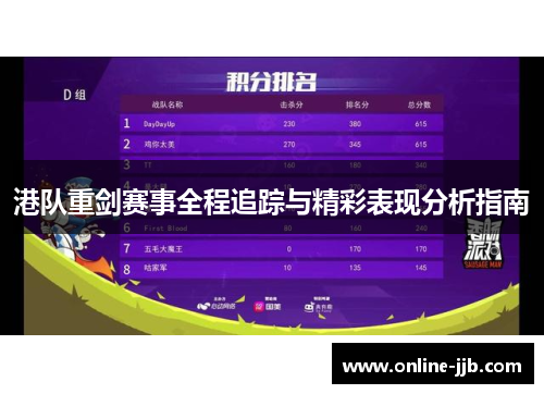 港队重剑赛事全程追踪与精彩表现分析指南